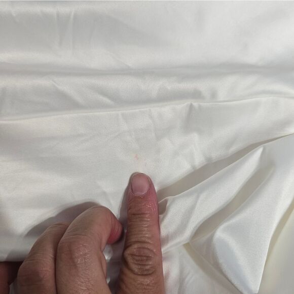 Women's Satin Slip Dress Cowl Neck Backless Ruched Bodycon Sexy Club Midi sz M - Picture 10 of 14